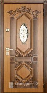 Входная дверь с филёнчатым МДФ №9 внешняя - фото