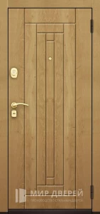 Металлическая дверь с МДФ панелью для загородного дома №36 внешняя - фото