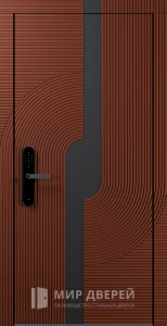 Дверь входная с электронным замком №33 внешняя - фото