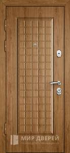 Теплая входная дверь для дома из бруса №17 внутренняя - фото