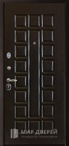 Железная дверь в современном стиле в частный дом №10 - фото №1