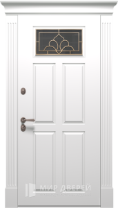 Стальная дверь в частный дом премиум класса с покраской эмаль №8 - фото №1