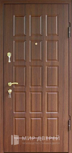 Входная дверь в деревянный дом уличная №47 - фото №1