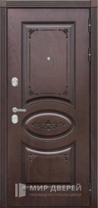 Двухконтурная стальная дверь с накладками №10 - фото №1