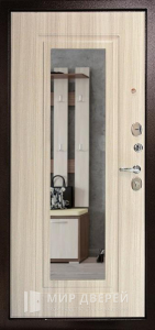 Наружная дверь со светлыми МДФ накладками №46 - фото №2