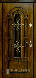 Стальная входная дверь с ковкой №11 - фото №2
