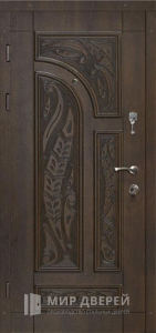 Входная дверь МДФ ПВХ с молдингом №203 - фото №2