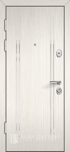 Железная дверь для дома с МДФ накладками №37 - фото №2
